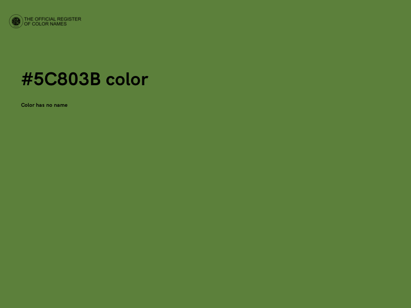 #5C803B color image