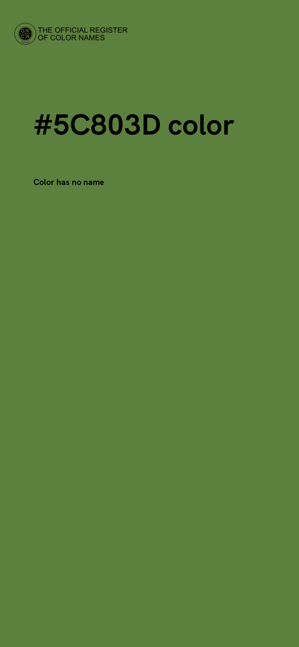 #5C803D color image
