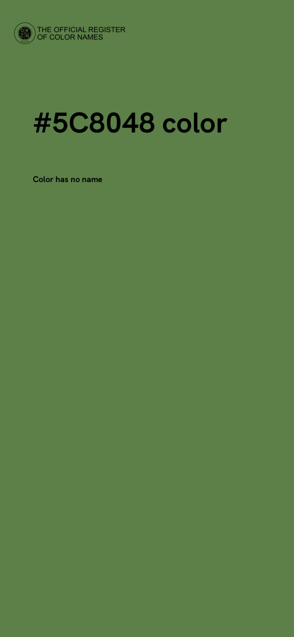 #5C8048 color image