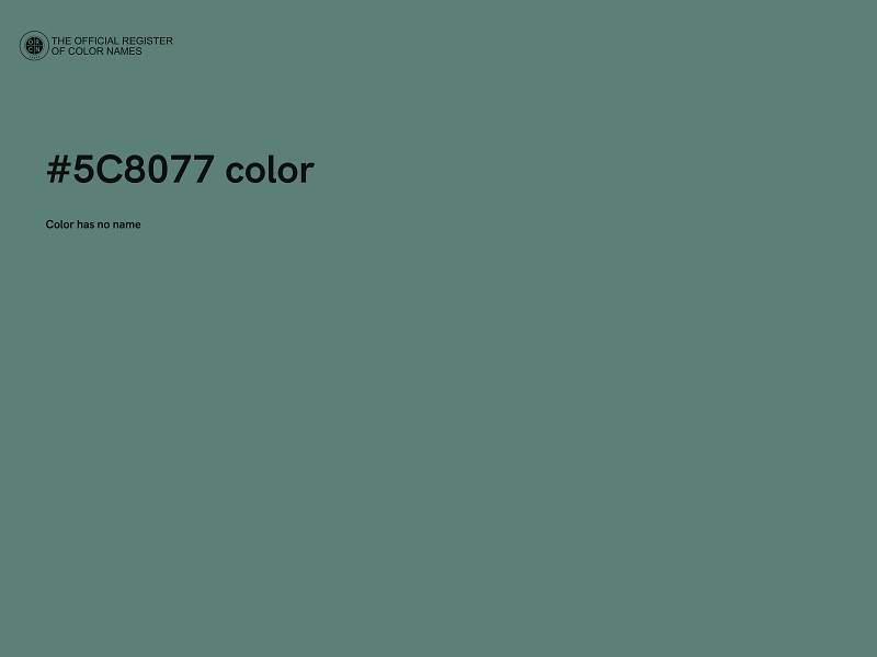 #5C8077 color image