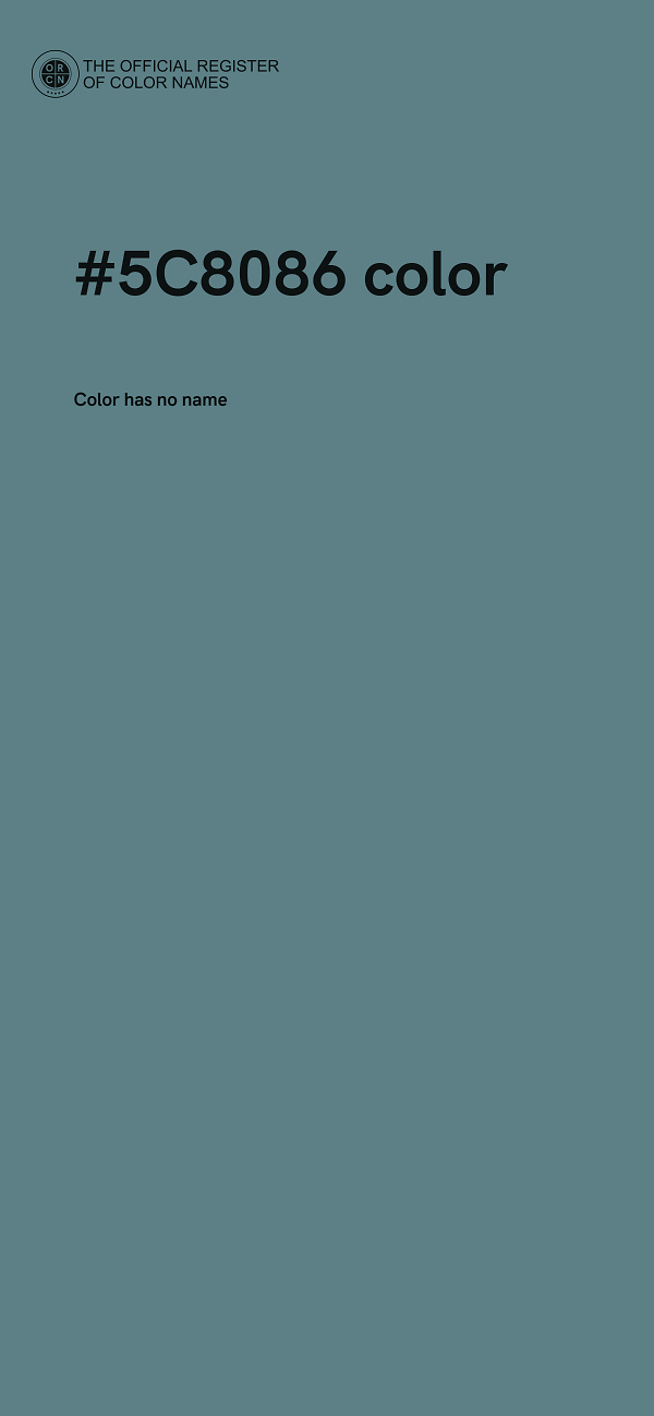 #5C8086 color image