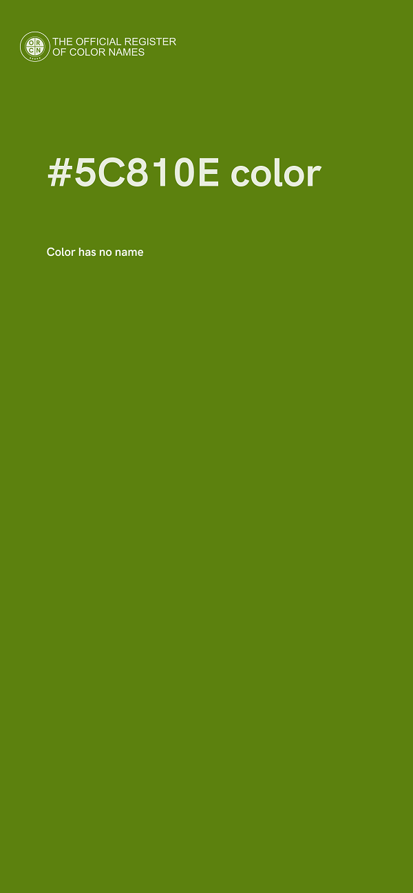 #5C810E color image