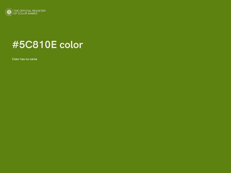 #5C810E color image