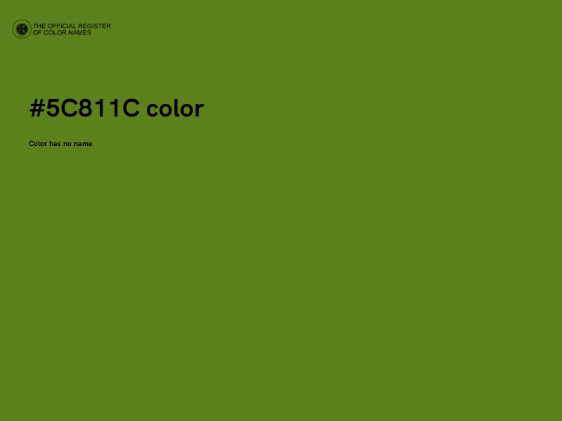 #5C811C color image