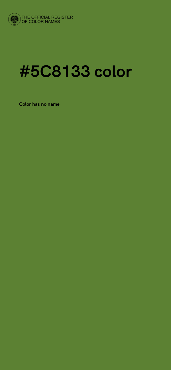 #5C8133 color image