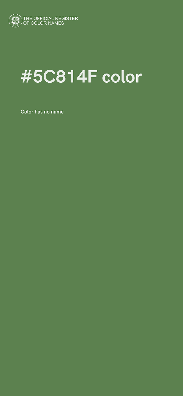 #5C814F color image