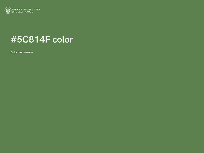 #5C814F color image