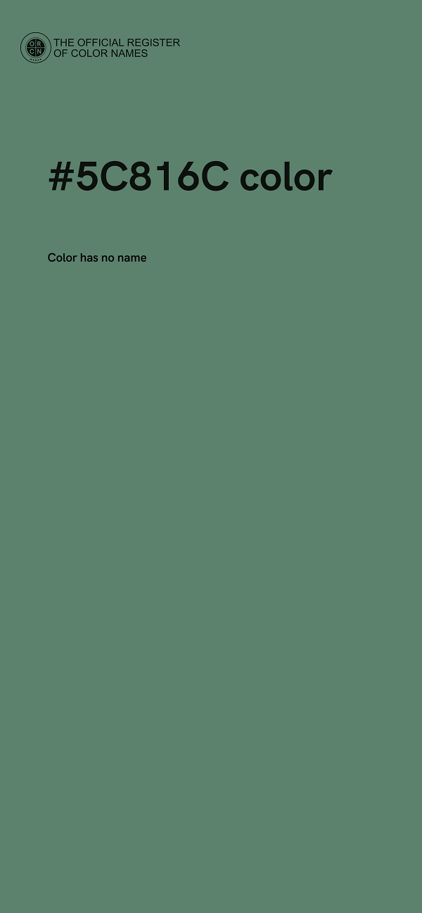 #5C816C color image