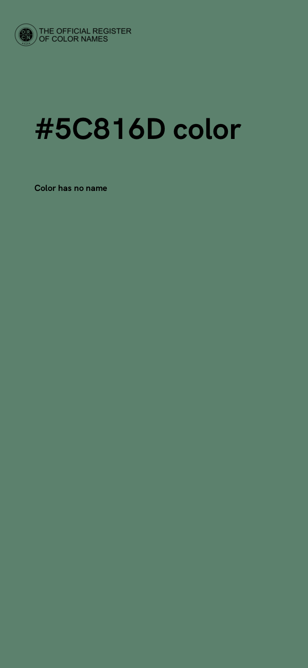 #5C816D color image