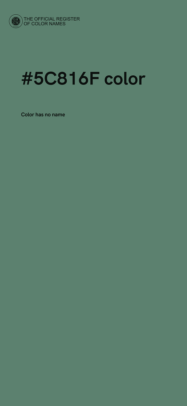 #5C816F color image