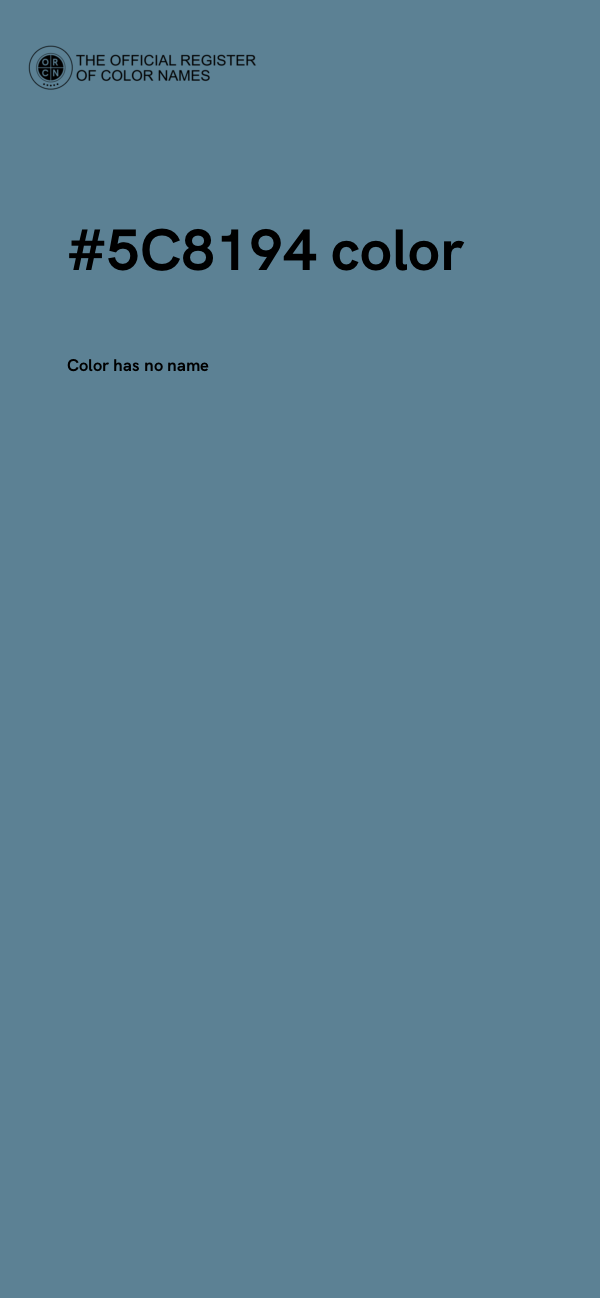 #5C8194 color image