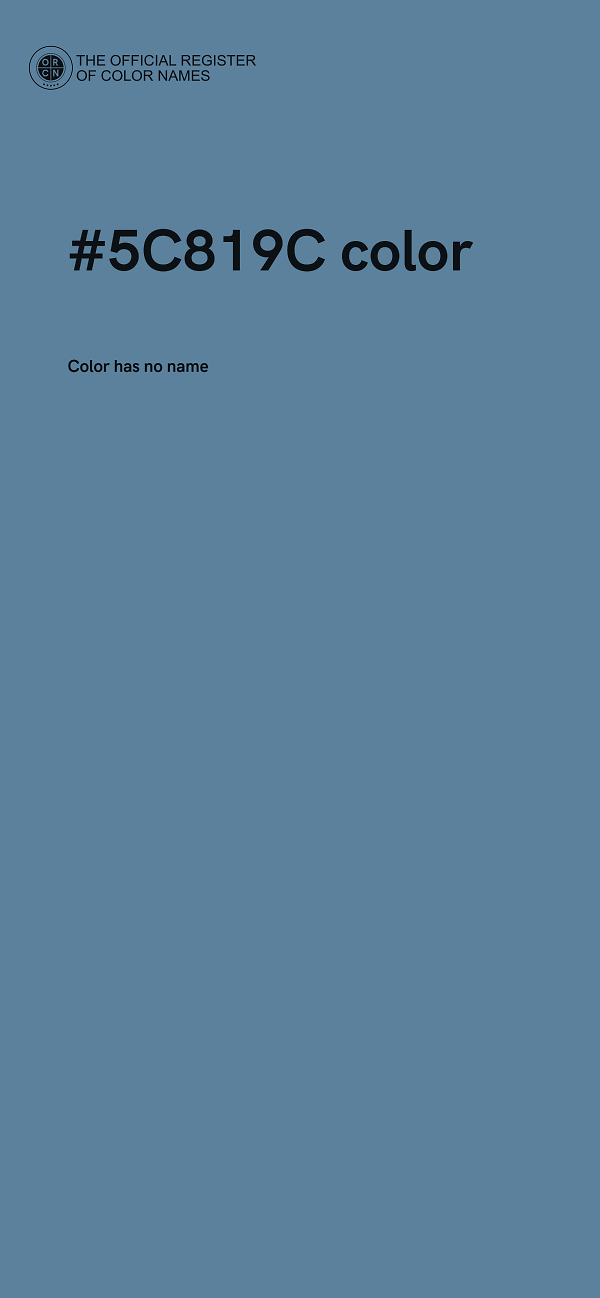#5C819C color image