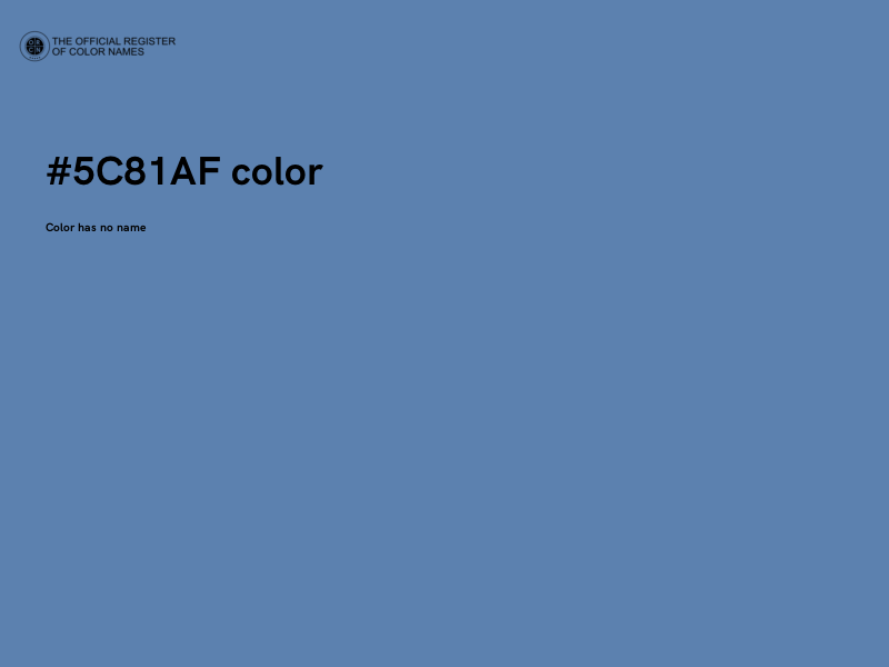 #5C81AF color image