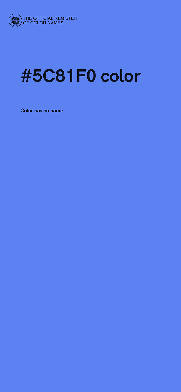 #5C81F0 color image