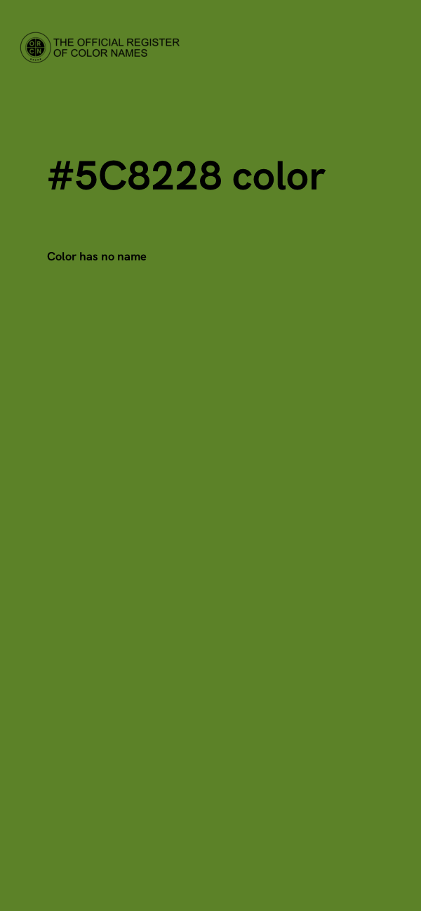 #5C8228 color image