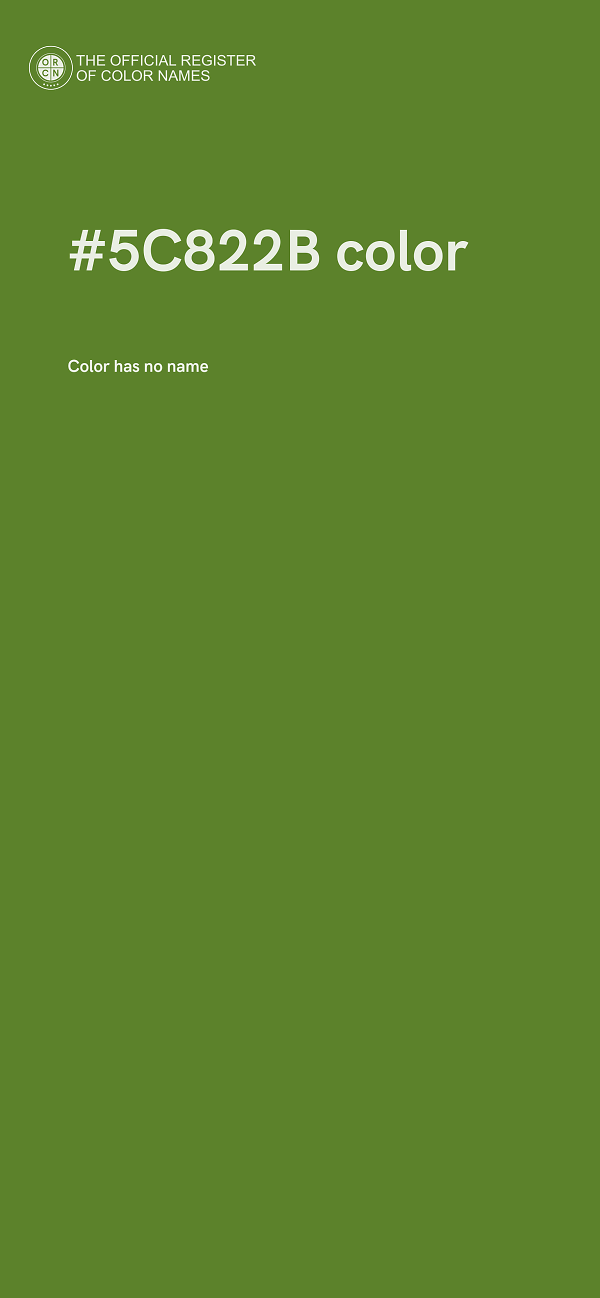 #5C822B color image