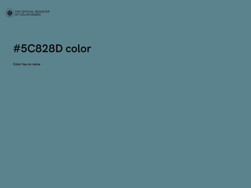 #5C828D color image