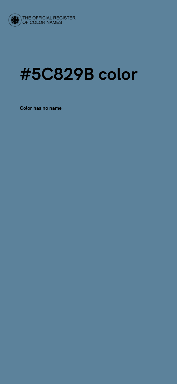 #5C829B color image