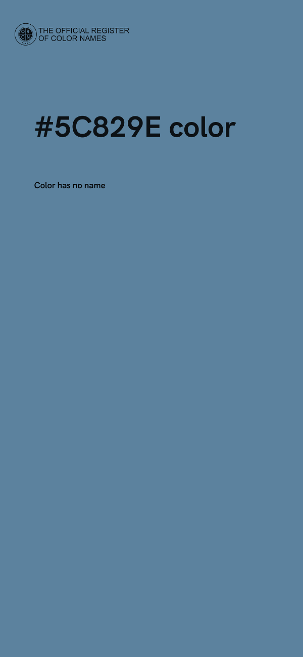 #5C829E color image
