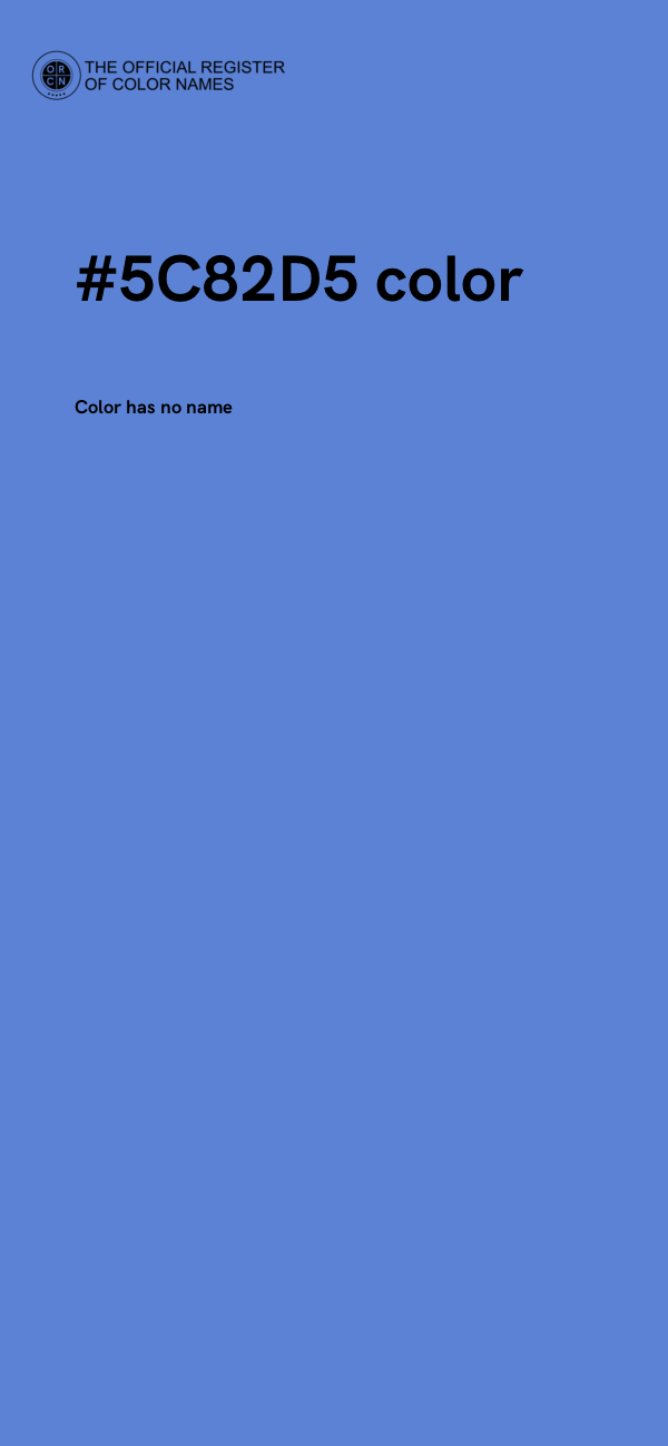 #5C82D5 color image