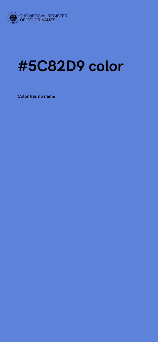 #5C82D9 color image
