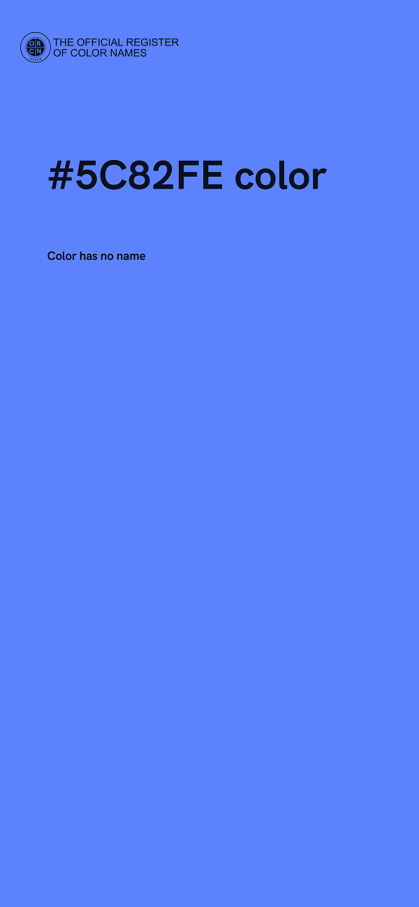 #5C82FE color image