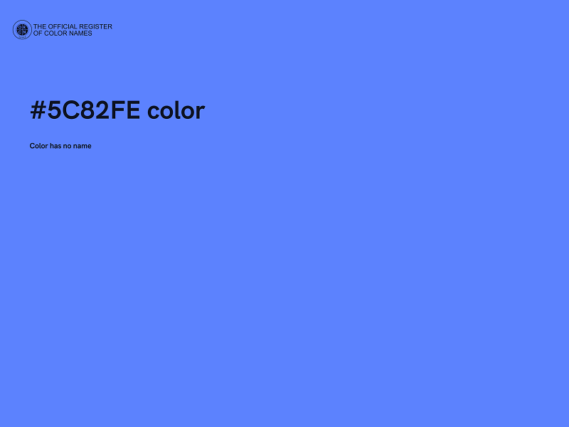 #5C82FE color image