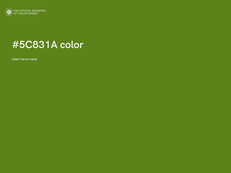 #5C831A color image