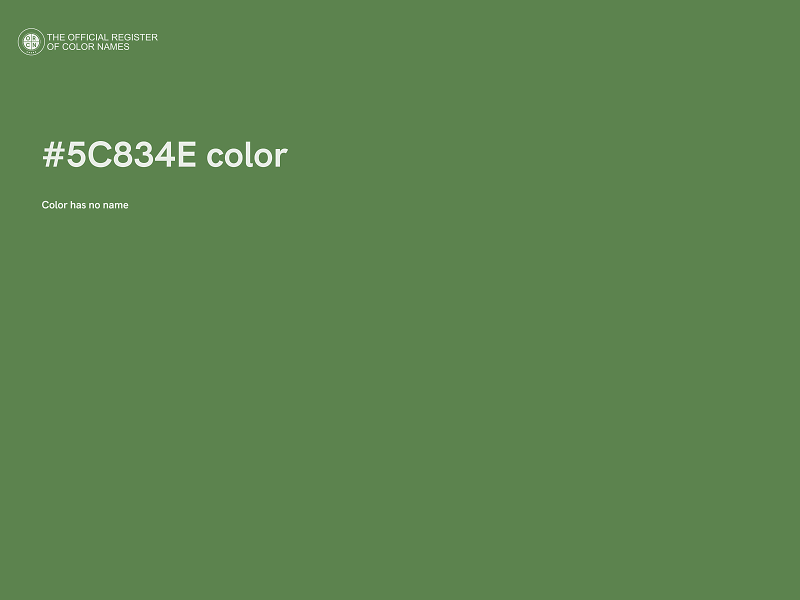 #5C834E color image