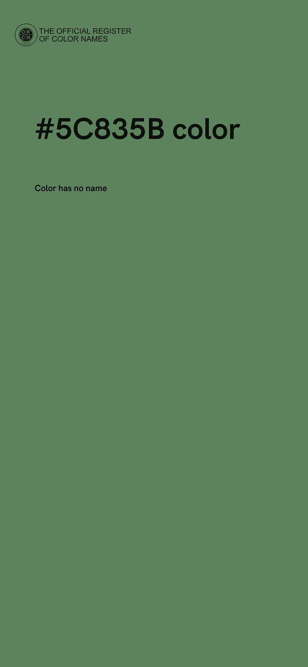 #5C835B color image