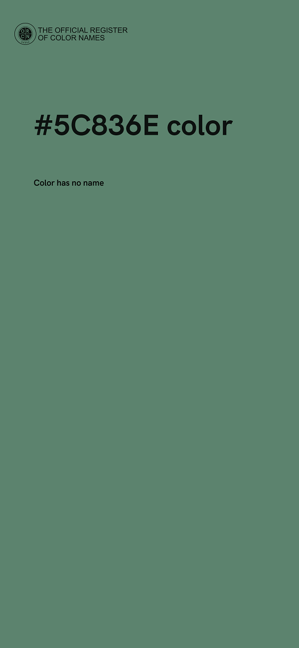 #5C836E color image