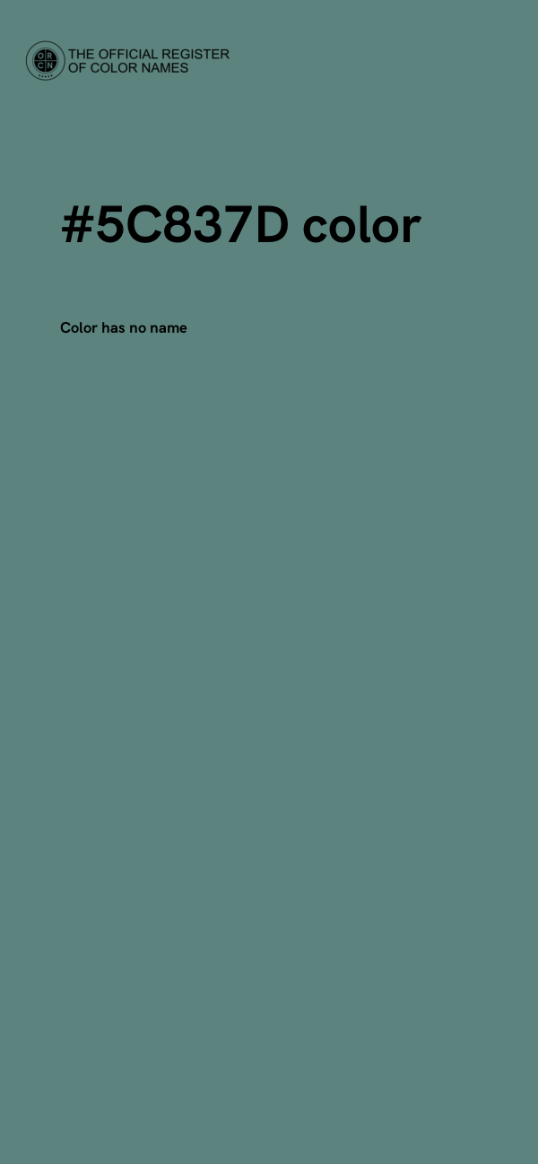 #5C837D color image