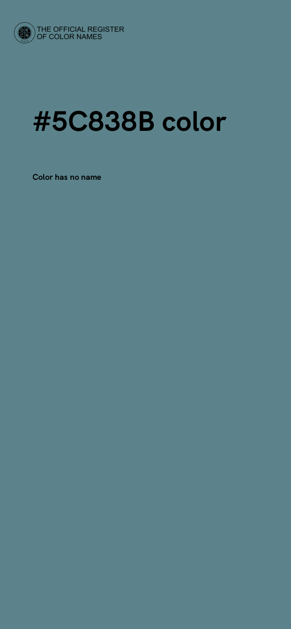 #5C838B color image