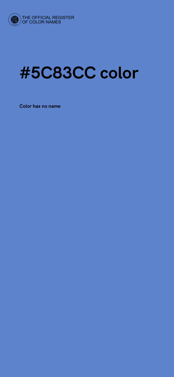 #5C83CC color image
