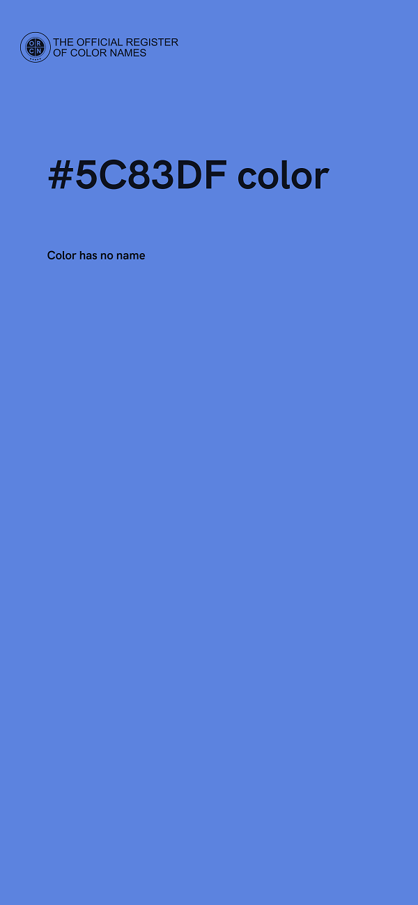 #5C83DF color image