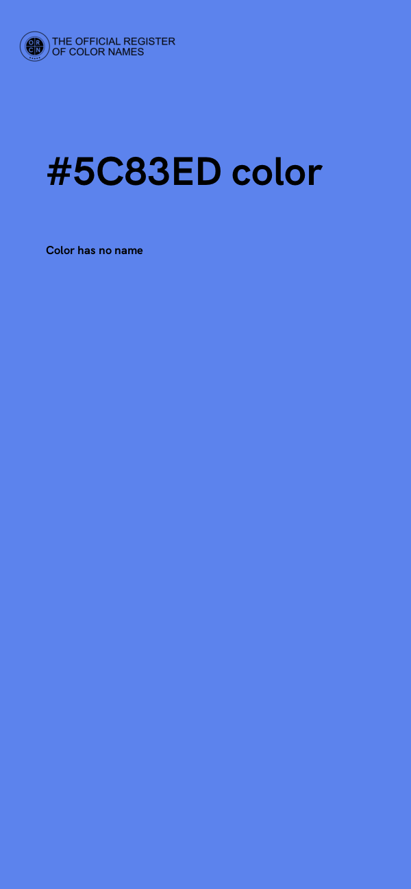 #5C83ED color image