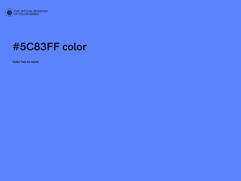#5C83FF color image