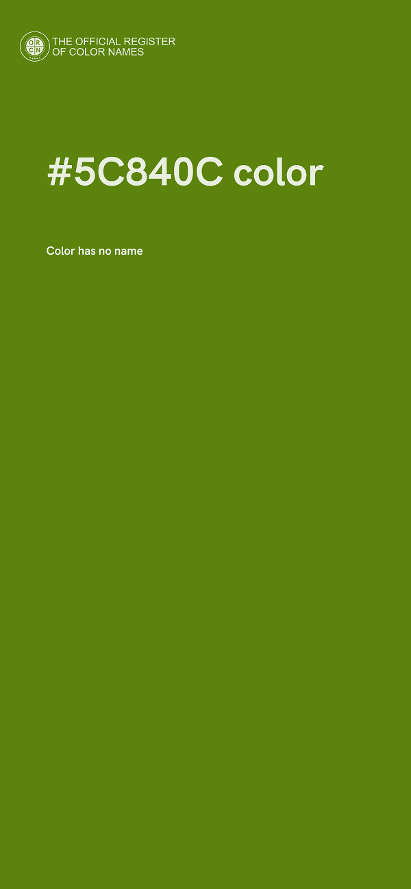 #5C840C color image
