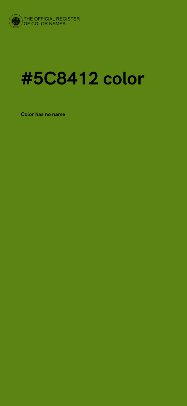 #5C8412 color image