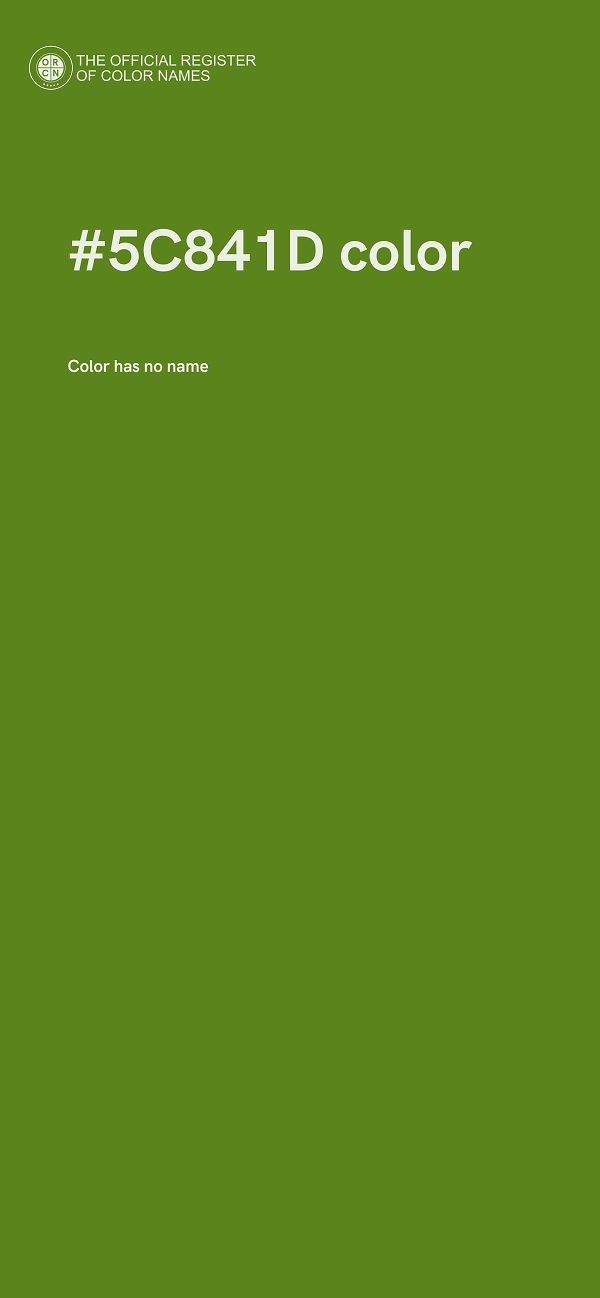 #5C841D color image