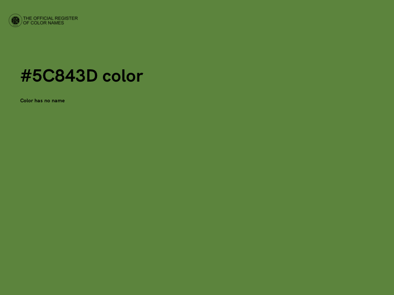 #5C843D color image