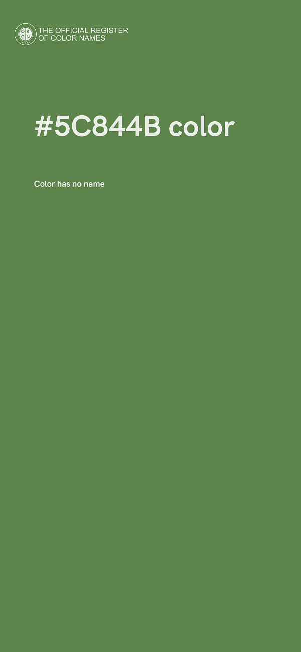 #5C844B color image