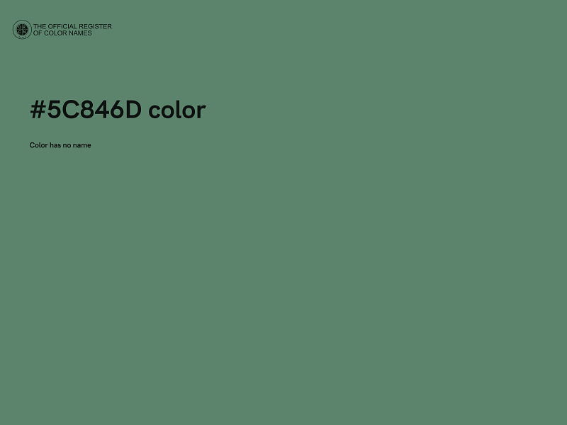 #5C846D color image