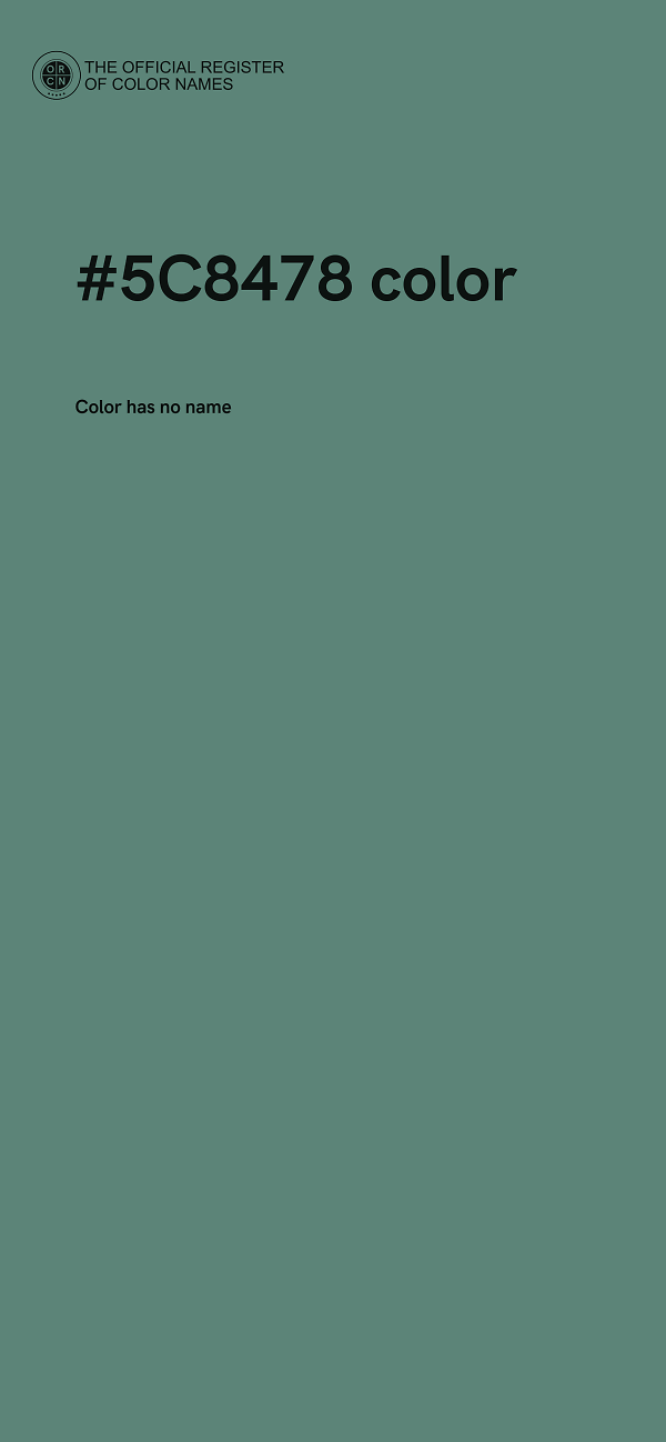 #5C8478 color image