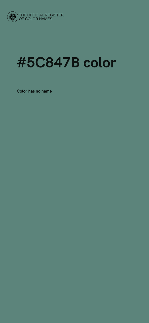 #5C847B color image