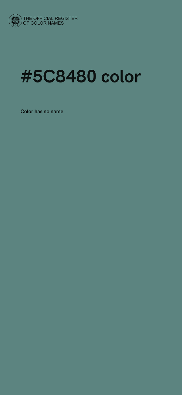 #5C8480 color image