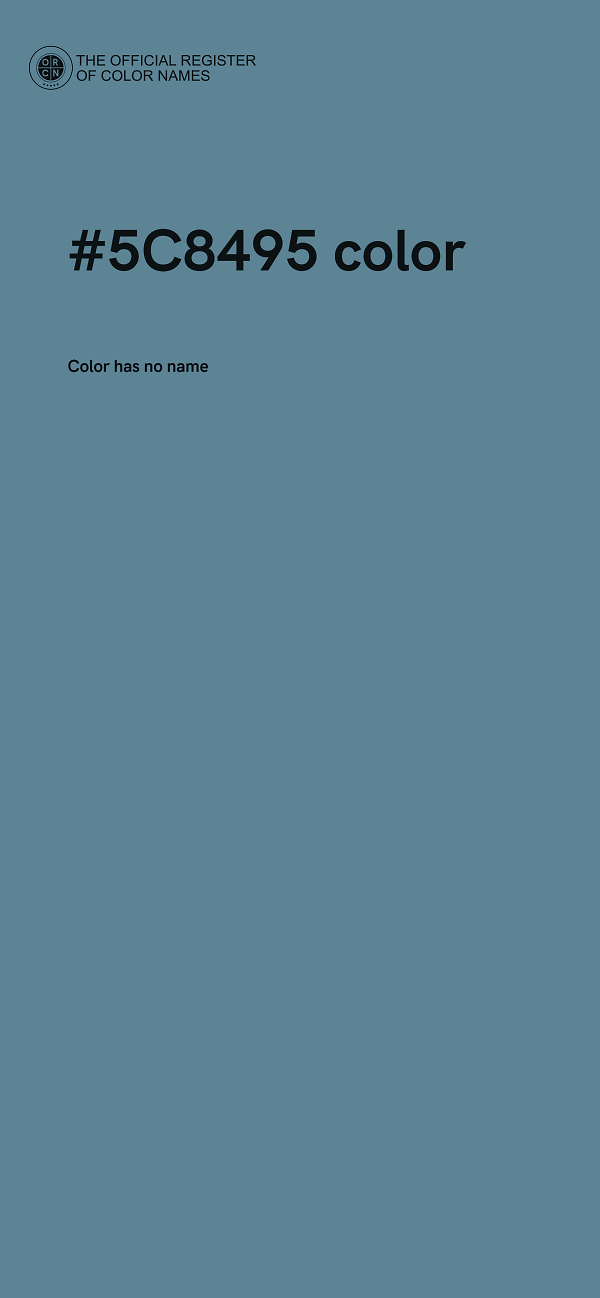 #5C8495 color image