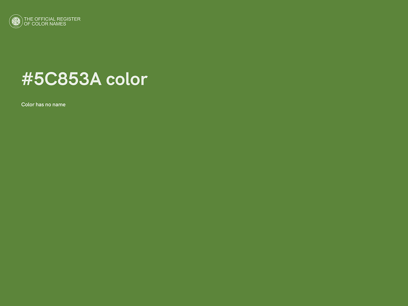 #5C853A color image