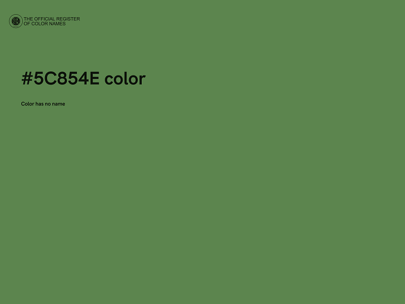 #5C854E color image