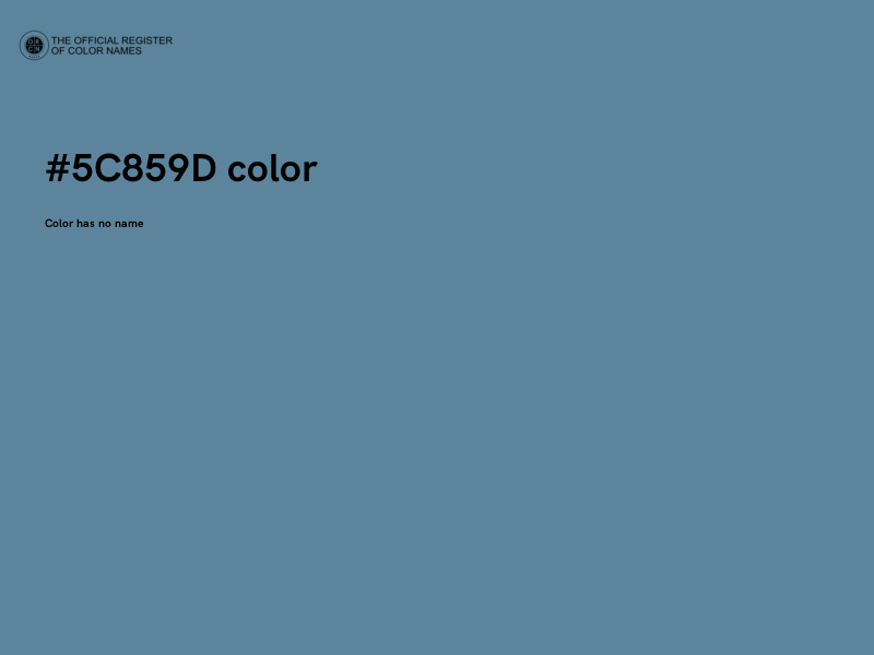 #5C859D color image